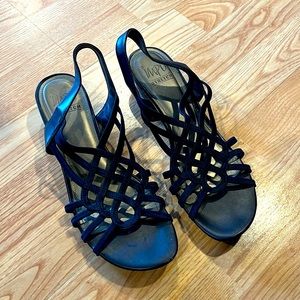 Navy Blue Dress Shoes, size 9.5